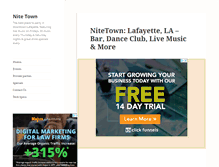 Tablet Screenshot of nitetowndowntown.com
